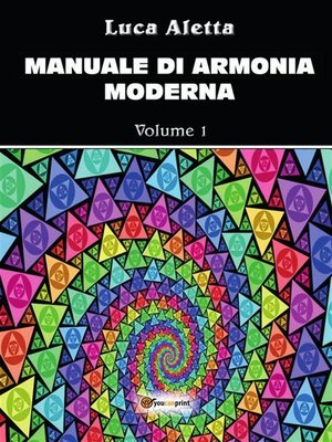 cover image of Manuale di armonia moderna Volume 1